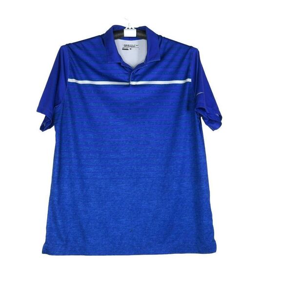 Nike Golf Tour Performance Polo Shirt Men's Size Large Blue Purple Short Sleeve - Picture 1 of 9